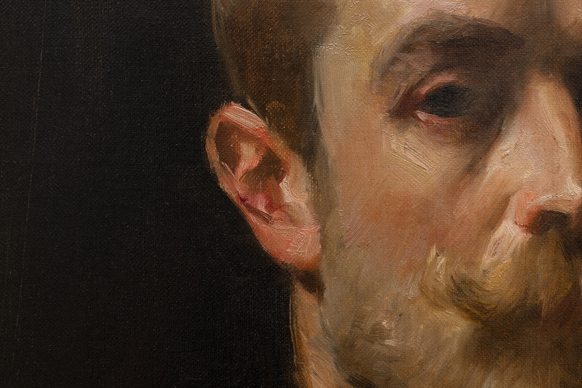 WILLIAM MERRITT CHASE - Portrait of the Artist Albert Beck Wenzell - oil on canvas - 20 x 16 in.