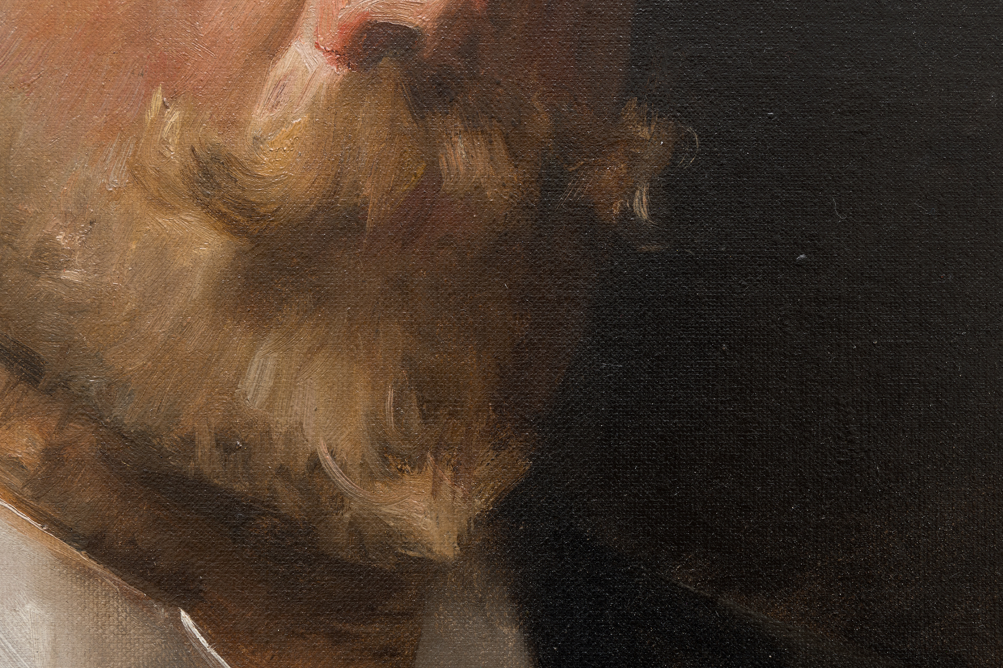 WILLIAM MERRITT CHASE - Portrait of the Artist Albert Beck Wenzell - oil on canvas - 20 x 16 in.