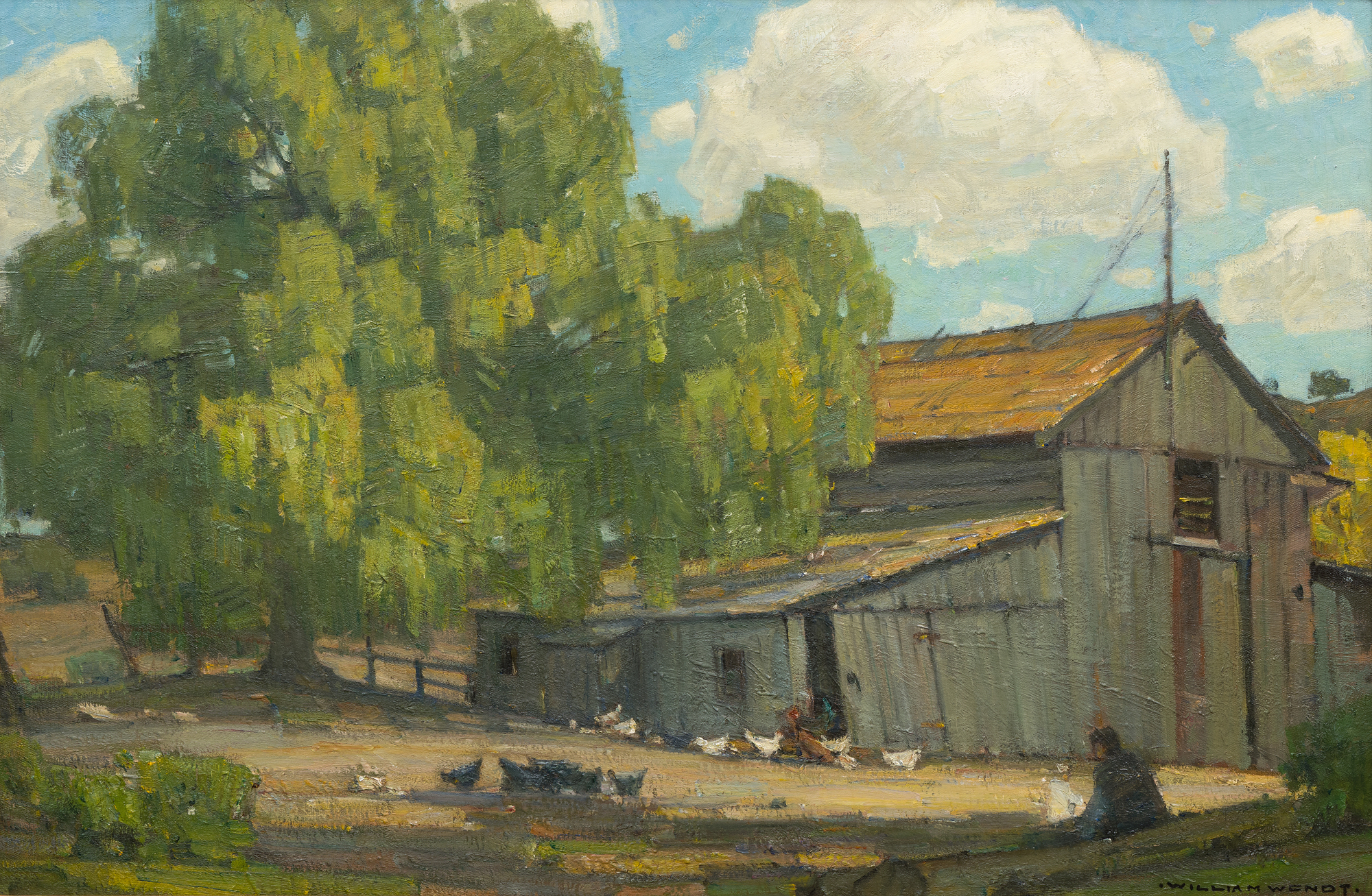 WILLIAM WENDT - Reminiscence - oil on canvas - 24 x 36 in.