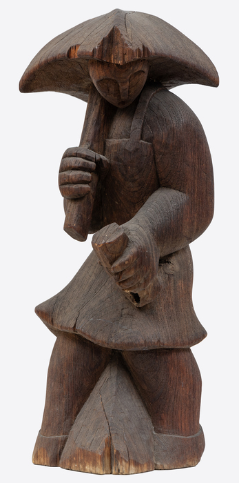 ALEXANDER CALDER - Woman with Square Umbrella ALEXANDER CALDER - Woman with Square Umbrella - wood - 19 x 6 x 6 in.
