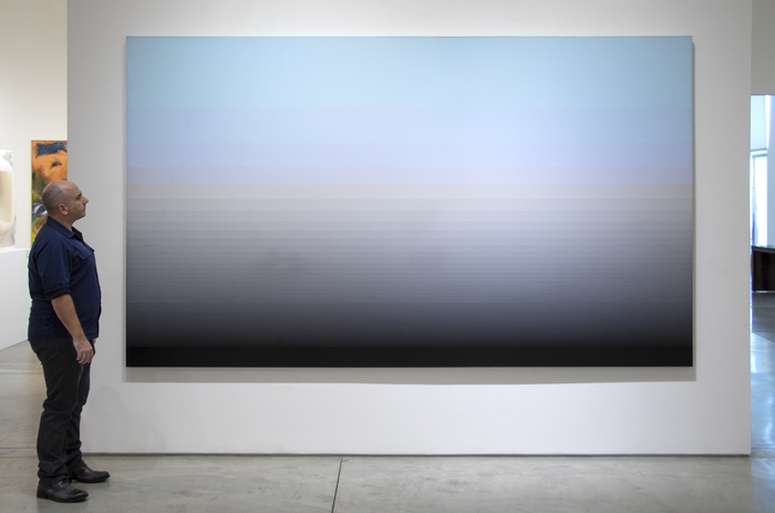 NORMAN ZAMMITT - East Wall NORMAN ZAMMITT - East Wall - acrylic on canvas - 78 x 132 in.