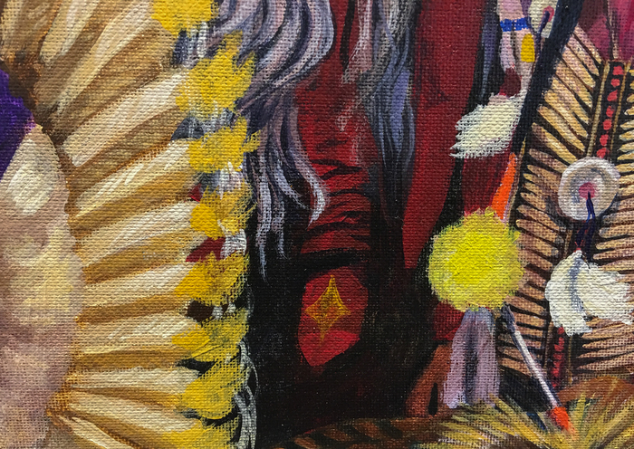 EARL STALEY - Powwow 19: Intertribal EARL STALEY - Powwow 19: Intertribal - acrylic on canvas board - 19 x 16 3/4 in.