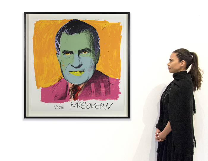 ANDY WARHOL - Vote McGovern ANDY WARHOL - Vote McGovern - screenprint - 42 x 42 in.