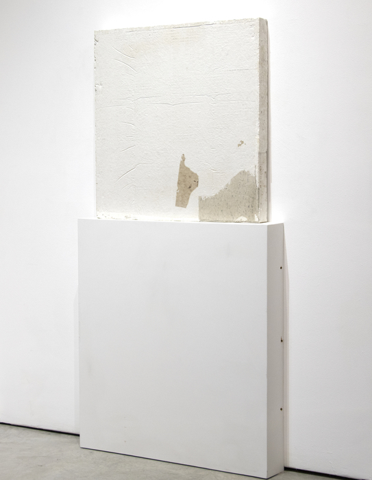 THEASTER GATES - Untitled (flooring) THEASTER GATES - Untitled (flooring) - white cement, debris, flooring - 35 x 35 x 3 in.