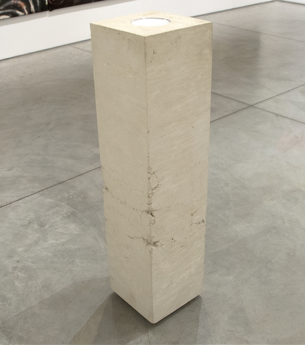 THEASTER GATES - Stand-Ins for Period of Wreckage 25 - white concrete and porcelain - 48 x 12 x 12 in.