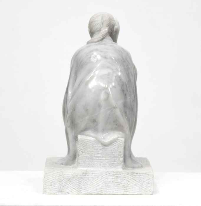 FELIPE CASTANEDA - Pensando FELIPE CASTANEDA - Pensando - marble - 11 1/2 x 7 x 7 in.