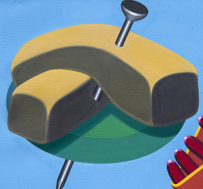 NAOTO NAKAGAWA - Comb's Smile NAOTO NAKAGAWA - Comb's Smile - oil on canvas - 90 x 72 1/2 x 1 3/4 in.