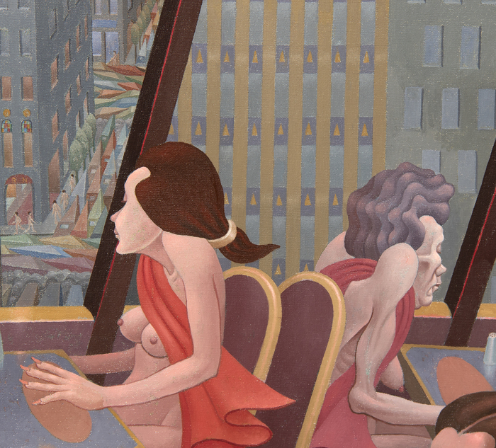 IRVING NORMAN - Carousel Restaurant IRVING NORMAN - Carousel Restaurant - oil on canvas - 60 x 72 in.