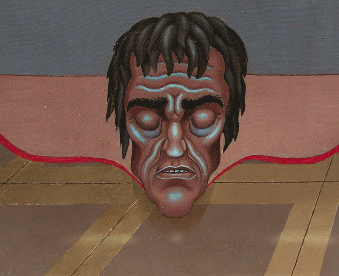 IRVING NORMAN - Chairman of the Board IRVING NORMAN - Chairman of the Board - oil on canvas - 90 x 48 in.