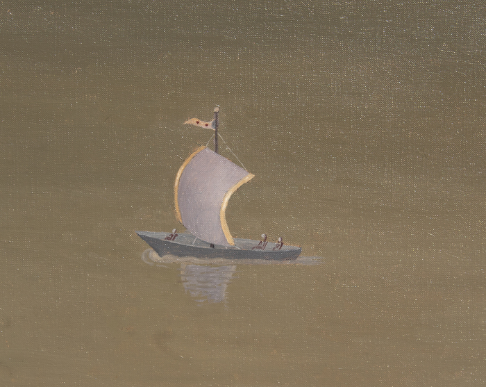 IRVING NORMAN - Crossing the Bridge IRVING NORMAN - Crossing the Bridge - oil on canvas - 90 x 60 in.