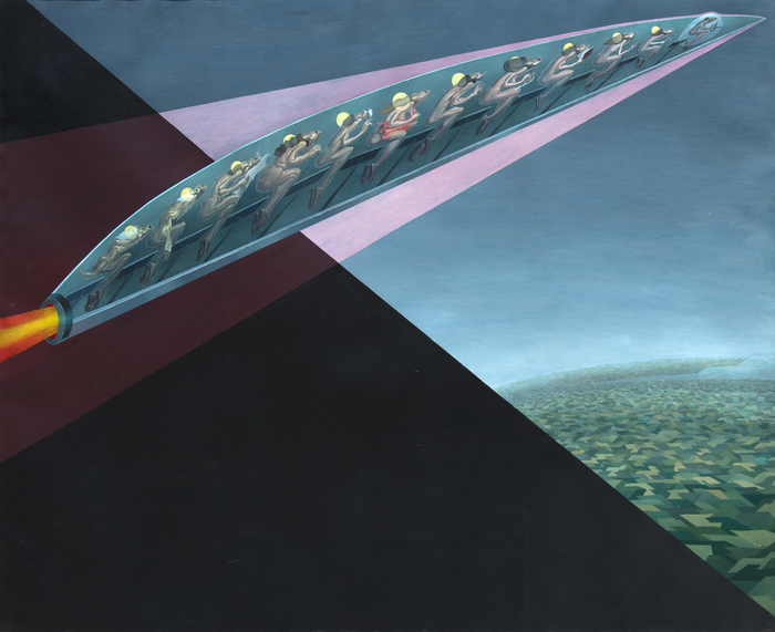 IRVING NORMAN - Flight IRVING NORMAN - Flight - oil on canvas - 60 x 74 in.