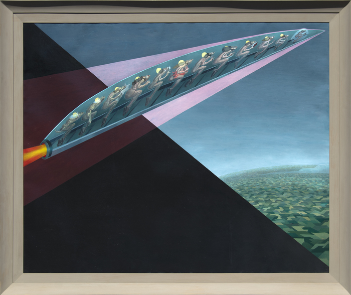 IRVING NORMAN - Flight IRVING NORMAN - Flight - oil on canvas - 60 x 74 in.