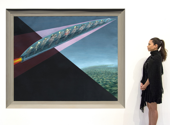 IRVING NORMAN - Flight IRVING NORMAN - Flight - oil on canvas - 60 x 74 in.