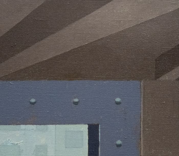 IRVING NORMAN - Frosted Window IRVING NORMAN - Frosted Window - oil on canvas - 36 x 90 in.
