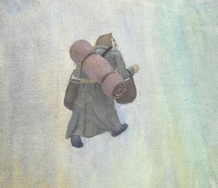 IRVING NORMAN - Homeless 2 IRVING NORMAN - Homeless 2 - oil on canvas - 72 x 36 in.