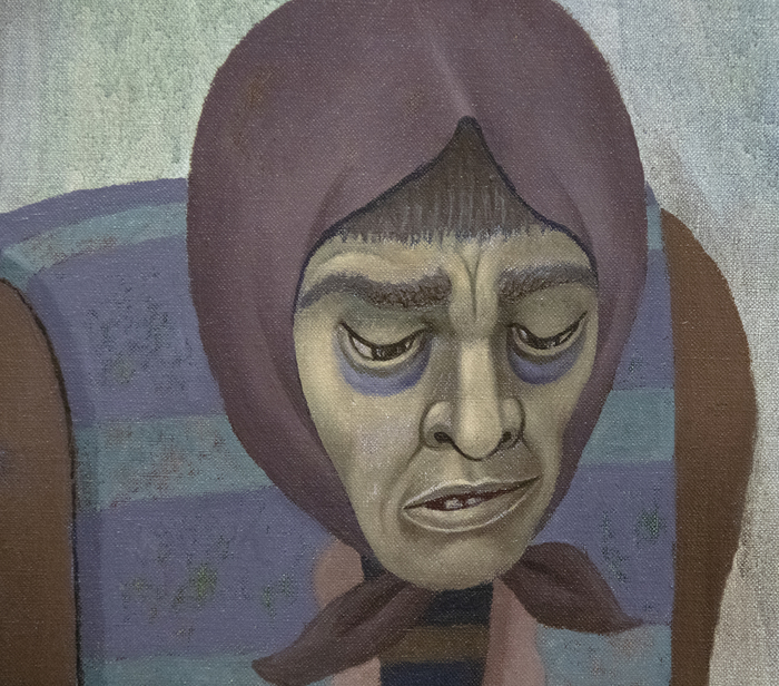 IRVING NORMAN - Homeless 2 IRVING NORMAN - Homeless 2 - oil on canvas - 72 x 36 in.