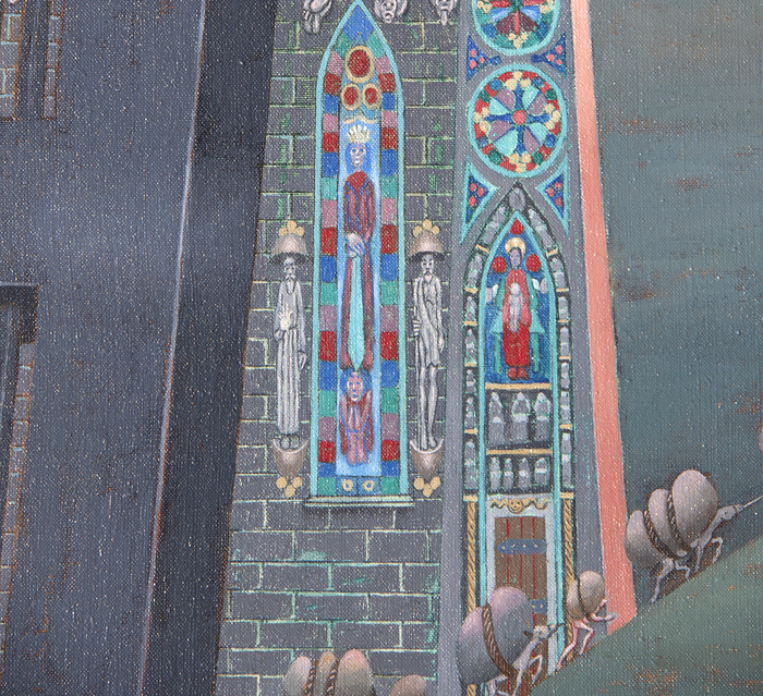 IRVING NORMAN - Interrelations IRVING NORMAN - Interrelations - oil on canvas - 120 x 80 in.