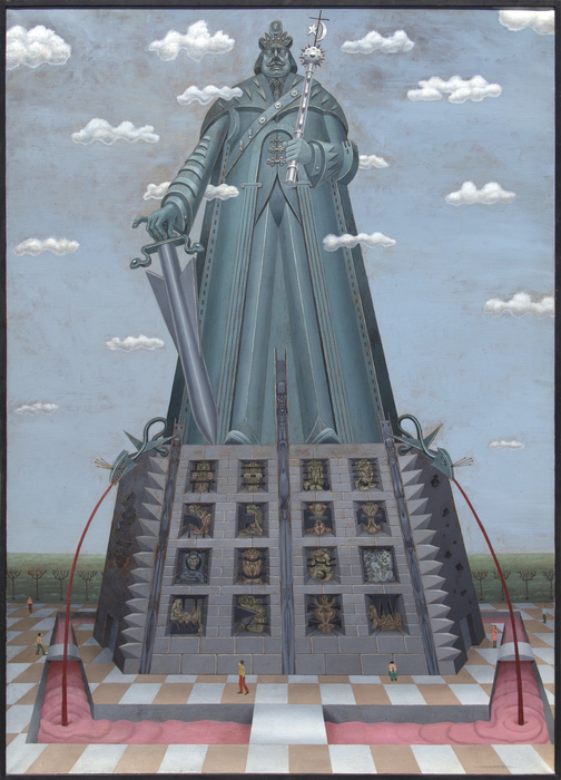 IRVING NORMAN - Monumental IRVING NORMAN - Monumental - oil on canvas - 90 x 64 in.