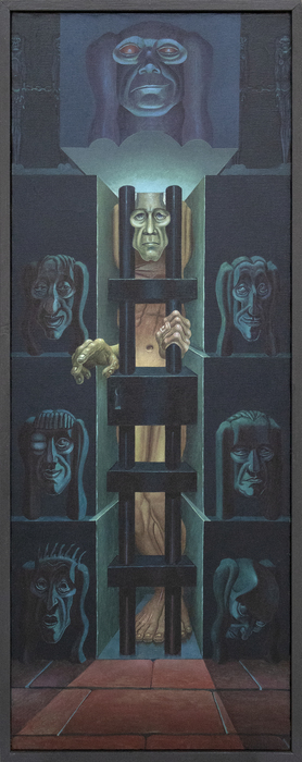 IRVING NORMAN - Prisoner IRVING NORMAN - Prisoner - oil on canvas - 54 x 20 in.