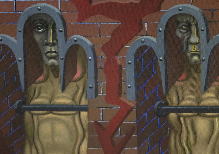 IRVING NORMAN - Prisoners IRVING NORMAN - Prisoners - oil on canvas - 52 x 68 1/8 in.