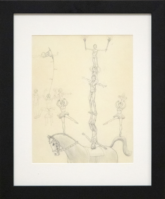 IRVING NORMAN - The Circus, Balancing Act 2 (a Study) IRVING NORMAN - The Circus, Balancing Act 2 (a Study) - pencil on paper - 11 x 9 in.