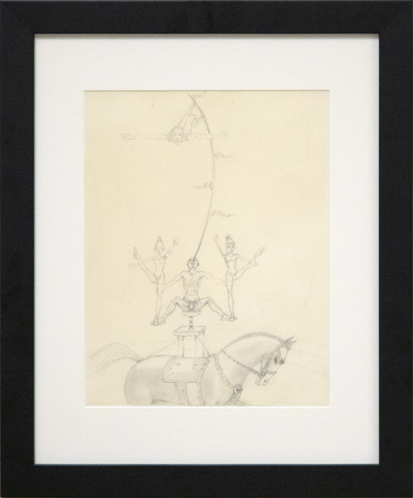 IRVING NORMAN - The Circus, The Balancing Act 2a (a Study) IRVING NORMAN - The Circus, The Balancing Act 2a (a Study) - pencil on paper - 11 x 9 in.