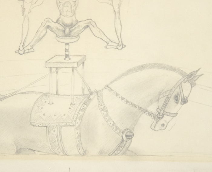 IRVING NORMAN - The Circus, The Balancing Act 2a (a Study) IRVING NORMAN - The Circus, The Balancing Act 2a (a Study) - pencil on paper - 11 x 9 in.