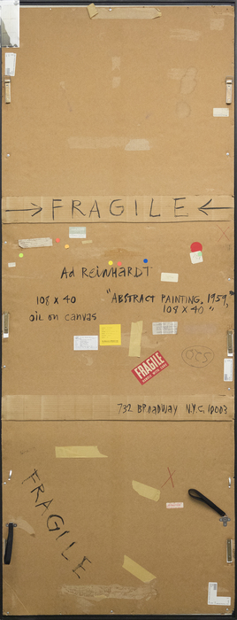 AD REINHARDT - Abstract Painting, 1959 AD REINHARDT - Abstract Painting, 1959 - oil on canvas - 108 x 40 in.
