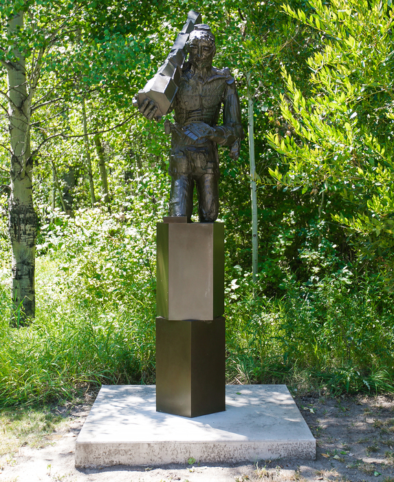 MATTHEW MONAHAN - Nation Builder MATTHEW MONAHAN - Nation Builder - cast bronze - 107 x 62 x 27 in.