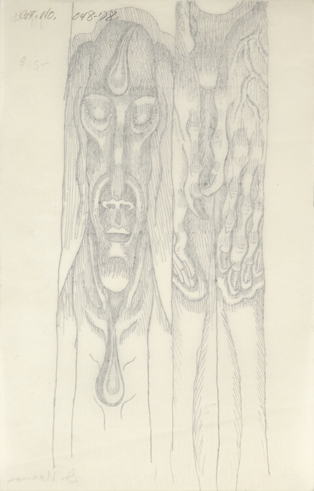 IRVING NORMAN - Untitled IRVING NORMAN - Untitled - pen and ink on paper - 8 x 5 in.