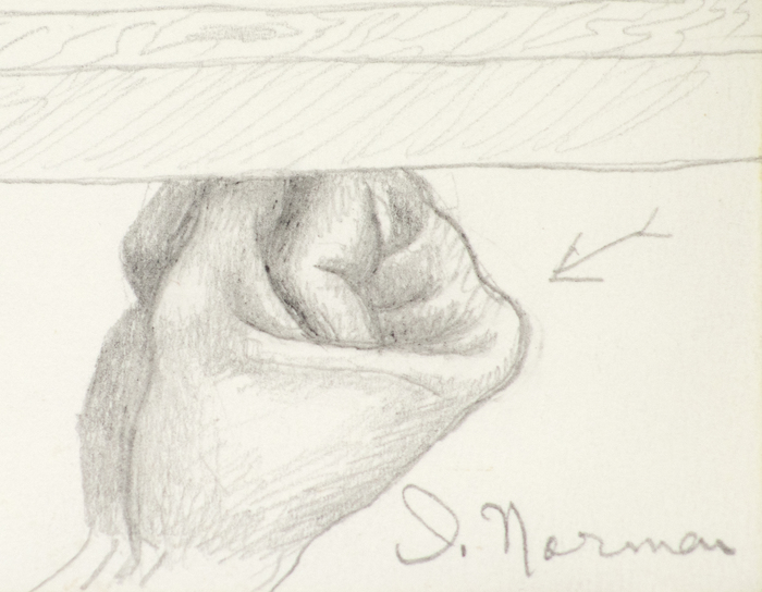 IRVING NORMAN - Untitled IRVING NORMAN - Untitled - pencil on paper - 9 x 11 3/4 in.