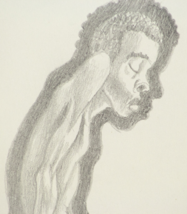 IRVING NORMAN - Untitled - pencil on paper - 9 x 11 3/4 in.