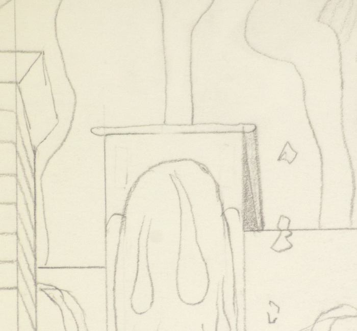 IRVING NORMAN - Untitled IRVING NORMAN - Untitled - pencil on paper - 11 3/4 x 9 in.
