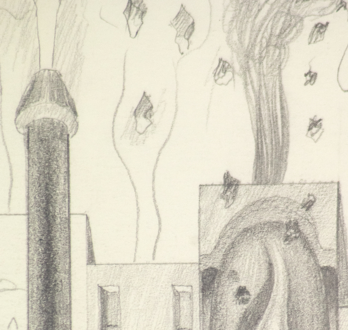IRVING NORMAN - Untitled IRVING NORMAN - Untitled - pencil on paper - 11 3/4 x 9 in.