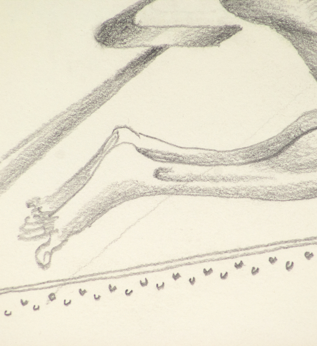 IRVING NORMAN - Untitled IRVING NORMAN - Untitled - pencil on paper - 9 5/8 x 7 in.