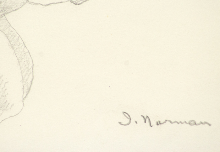 IRVING NORMAN - Untitled IRVING NORMAN - Untitled - pencil on paper - 9 5/8 x 7 in.