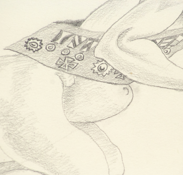 IRVING NORMAN - Untitled IRVING NORMAN - Untitled - pencil on paper - 9 5/8 x 7 in.