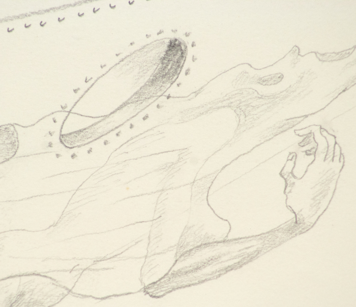 IRVING NORMAN - Untitled IRVING NORMAN - Untitled - pencil on paper - 9 5/8 x 7 in.