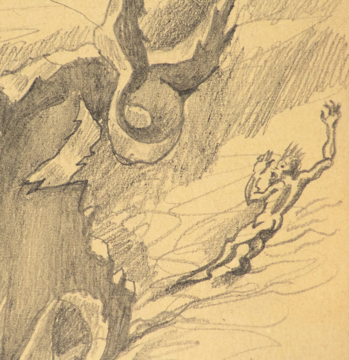 IRVING NORMAN - Untitled IRVING NORMAN - Untitled - pencil on paper - 7 1/4 x 5 1/4 in.