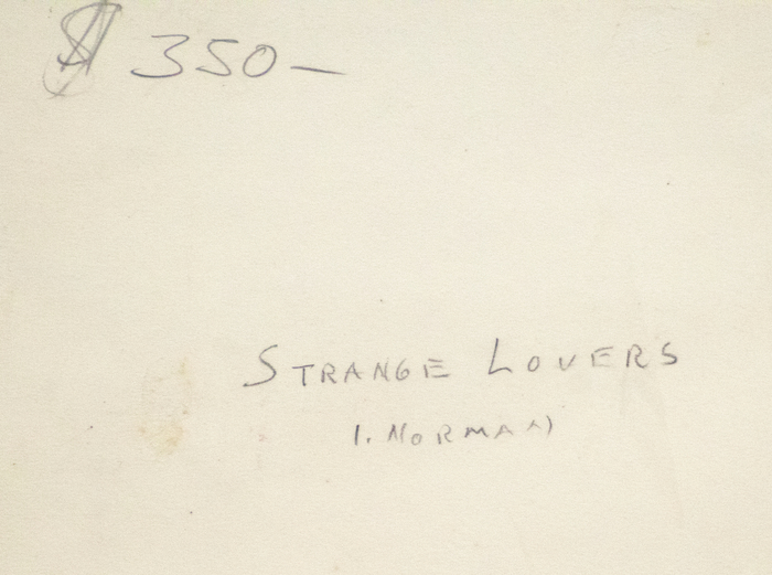 IRVING NORMAN - Strange Lovers (The Hard Marriage) IRVING NORMAN - Strange Lovers (The Hard Marriage) - ink and colored pencil on paper - 22 3/4 x 29 in.