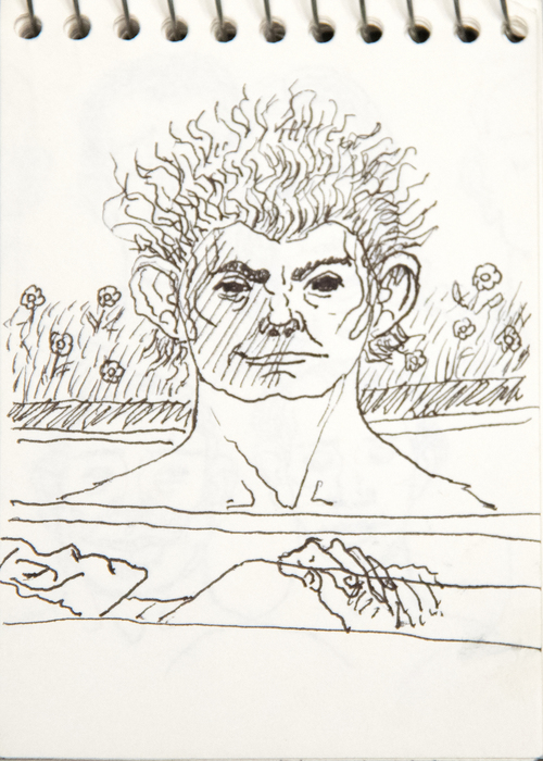 IRVING NORMAN - Pocket Sketch Pad IRVING NORMAN - Pocket Sketch Pad - graphite on paper - 5 1/2 x 3 1/2 in.