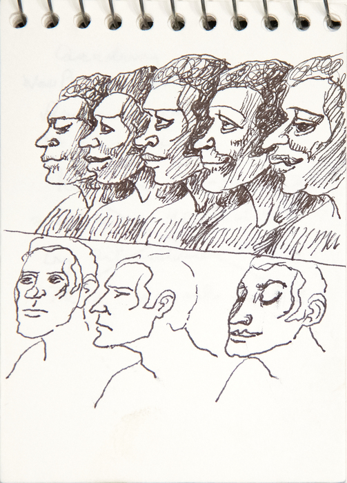 IRVING NORMAN - Pocket Sketch Pad IRVING NORMAN - Pocket Sketch Pad - graphite on paper - 5 1/2 x 3 1/2 in.