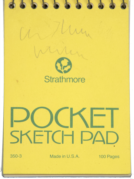 IRVING NORMAN - Pocket Sketch Pad - graphite on paper - 5 1/2 x 3 1/2 in.