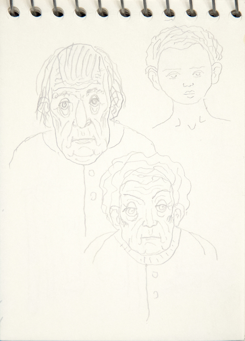 IRVING NORMAN - Pocket Sketch Pad IRVING NORMAN - Pocket Sketch Pad - graphite on paper - 5 1/2 x 3 1/2 in.