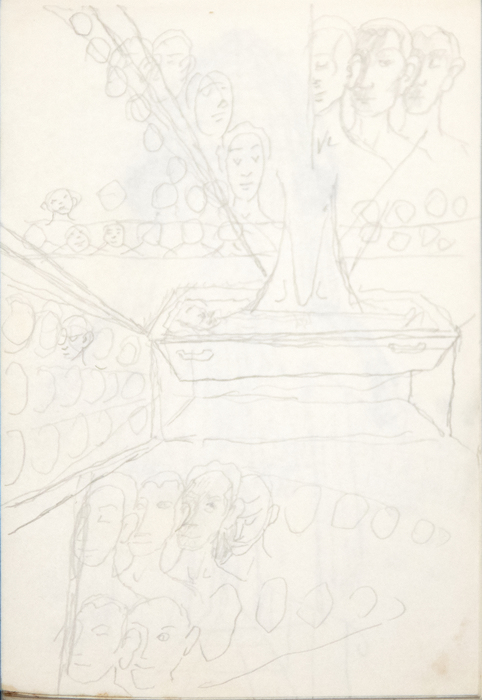 IRVING NORMAN - Sketch Pad IRVING NORMAN - Sketch Pad - graphite on paper - 6 x 3 7/8 in.