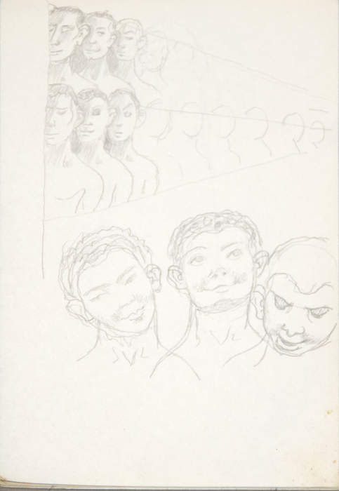 IRVING NORMAN - Sketch Pad IRVING NORMAN - Sketch Pad - graphite on paper - 6 x 3 7/8 in.