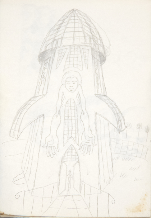IRVING NORMAN - Sketch Pad IRVING NORMAN - Sketch Pad - graphite on paper - 6 x 3 7/8 in.