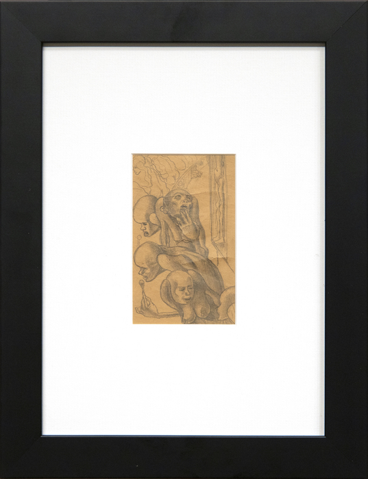 IRVING NORMAN - Untitled (Possible Study for "Celebration") IRVING NORMAN - Untitled (Possible Study for "Celebration") - graphite on paper - 4 7/8 x 3 in.