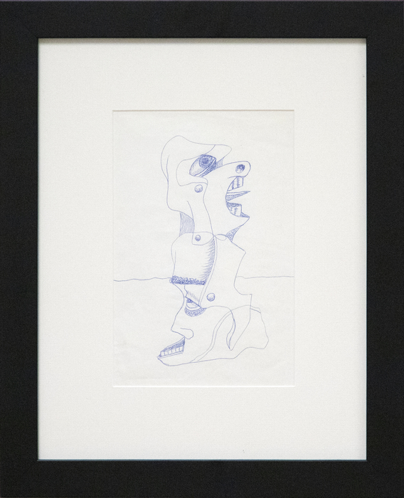 IRVING NORMAN - Untitled (Abstract Heads) IRVING NORMAN - Untitled (Abstract Heads) - pen on paper - 8 7/8 x 6 in.