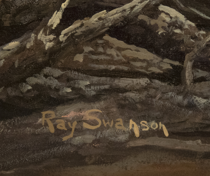 RAY SWANSON - Waiting for Mutton Stew RAY SWANSON - Waiting for Mutton Stew - oil on canvas - 40 1/4 x 60 in.